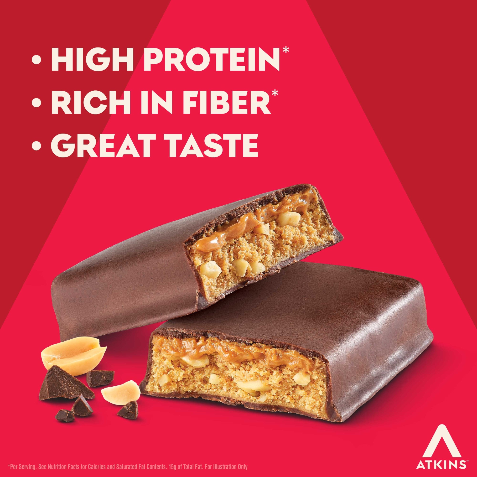 Chocolate Peanut Butter High Protein Bar Value Pack - Image 3