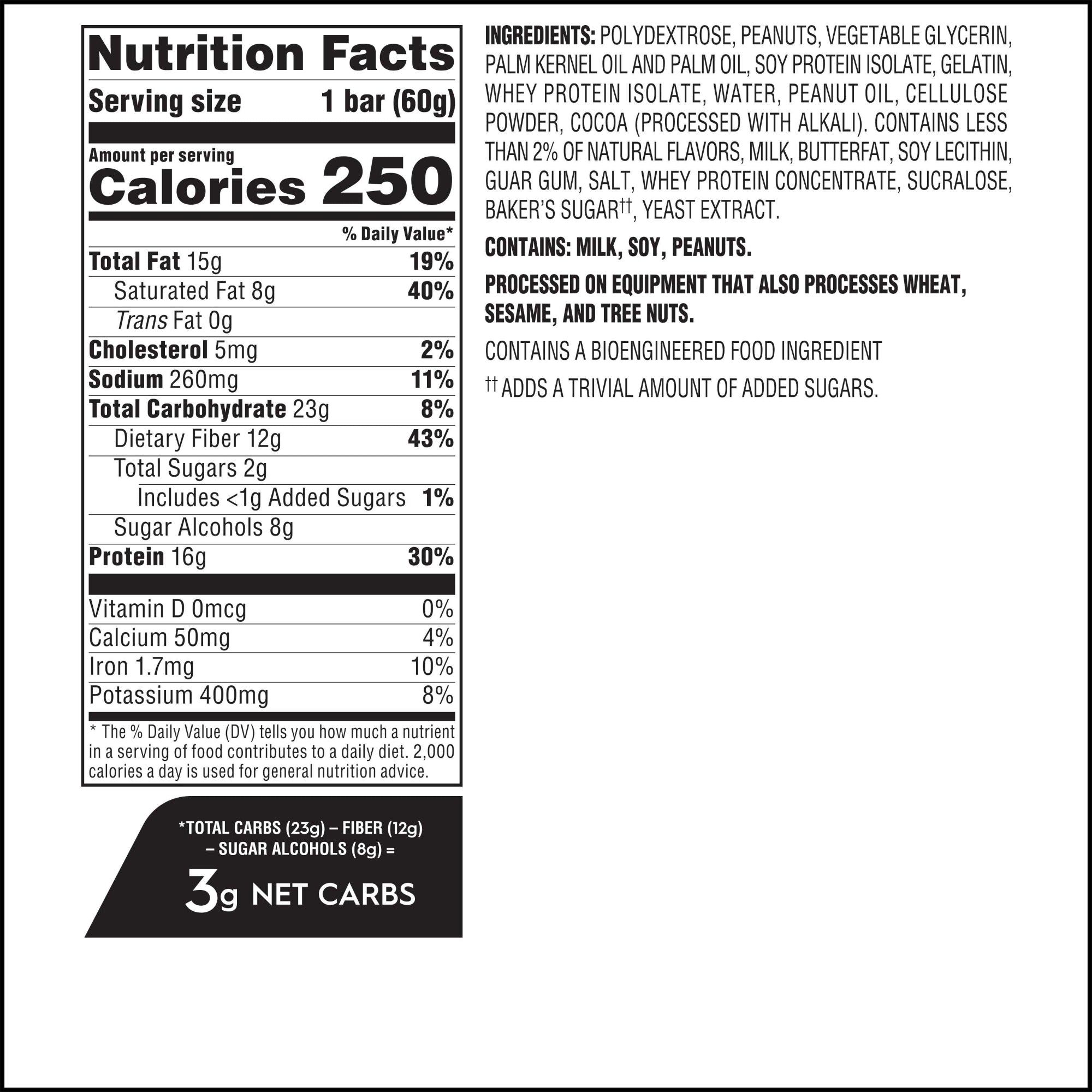 Chocolate Peanut Butter High Protein Bar Value Pack - Image 4