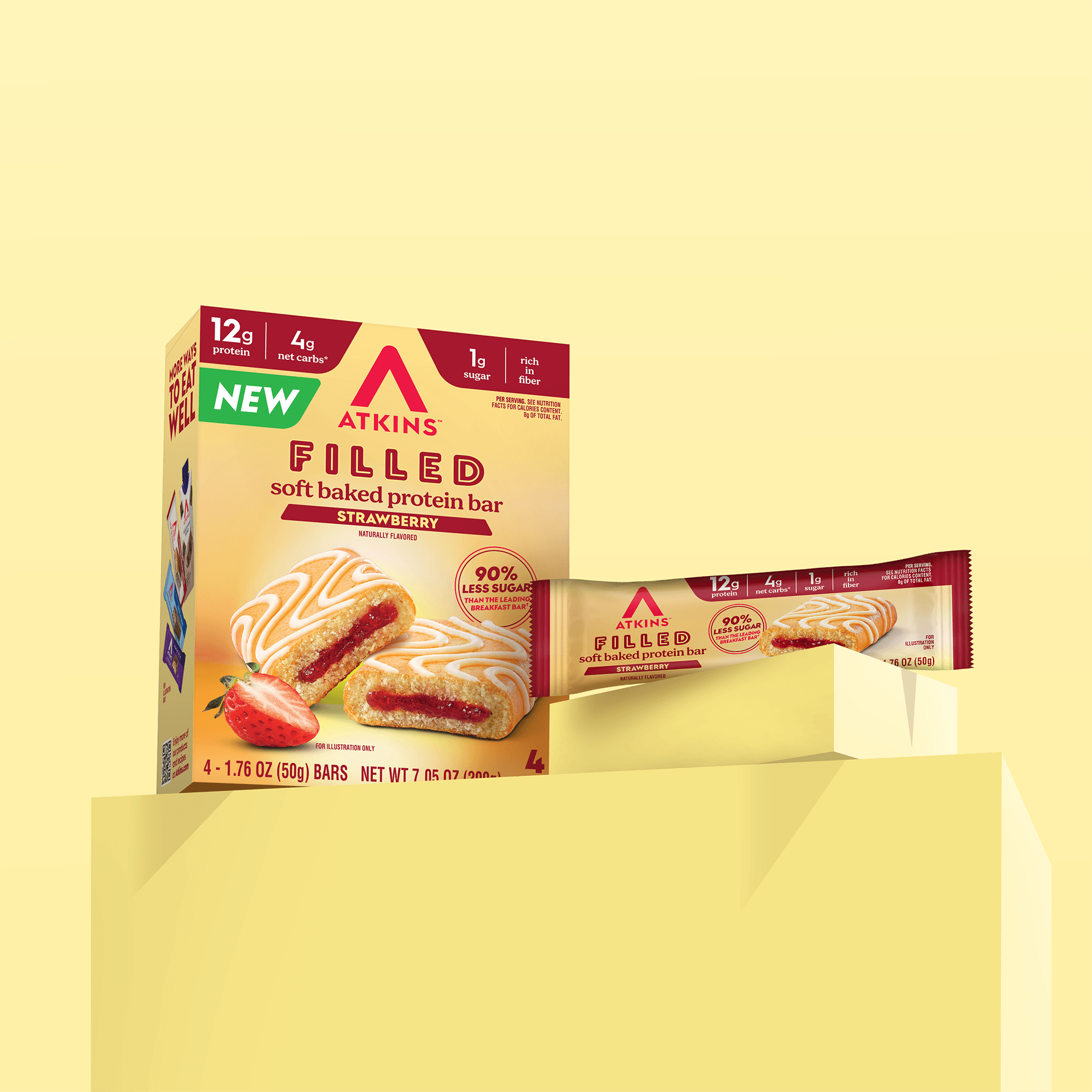 Strawberry Filled High Protein Soft Baked Bars - Image 5