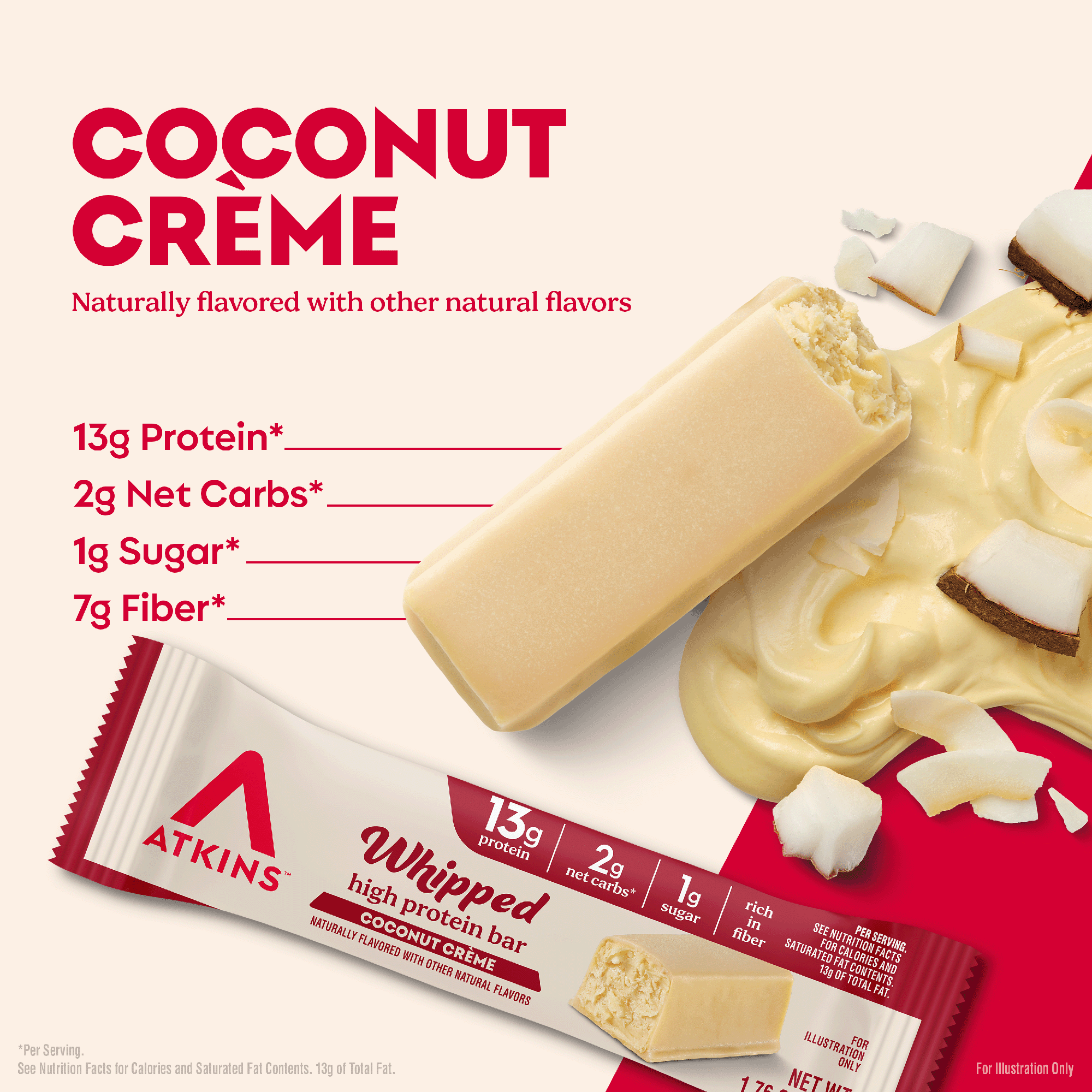 Coconut Cream Whipped High Protein Bar - Image 2