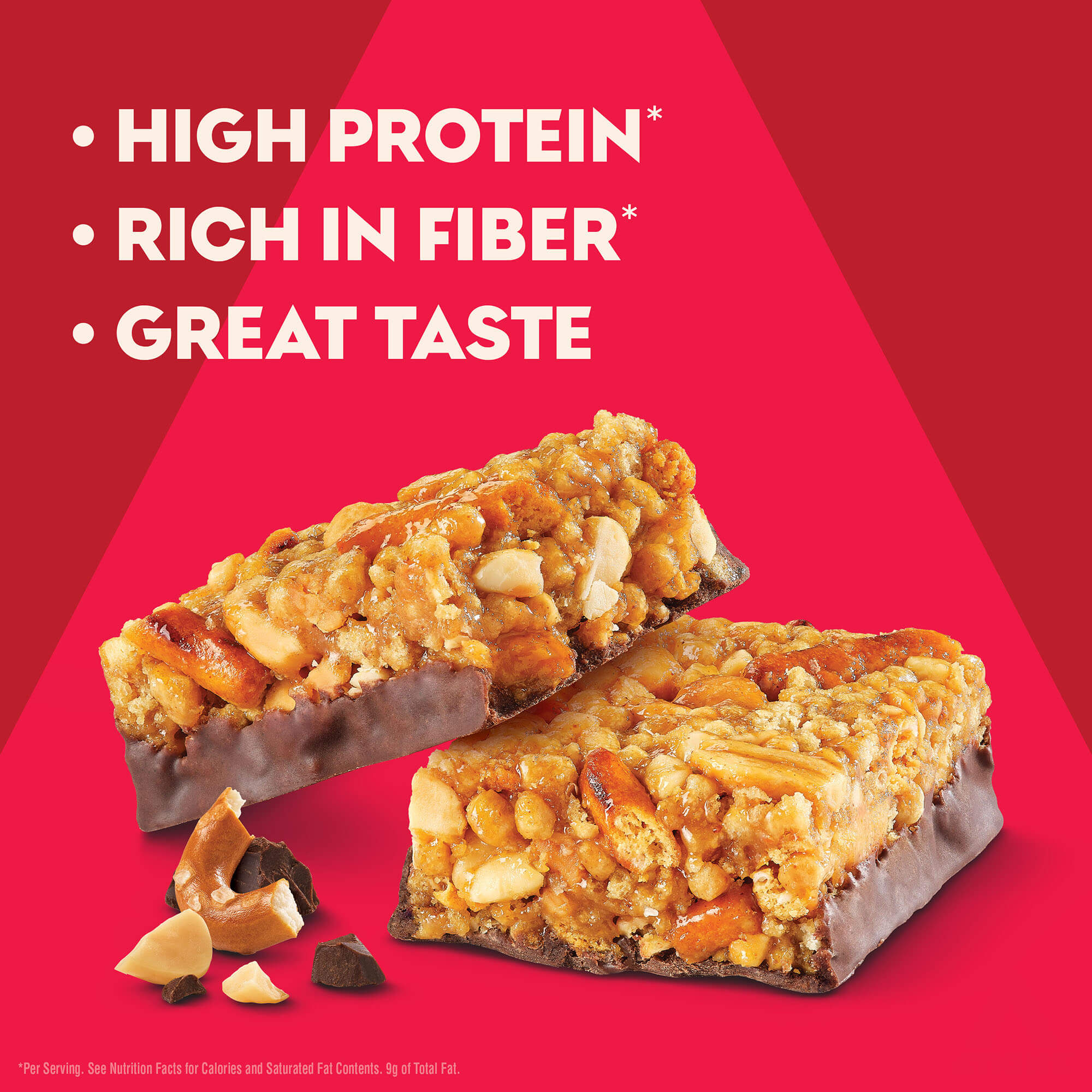 Chocolate Peanut Butter Pretzel High Protein Bars - Image 3